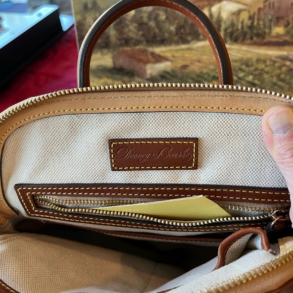 Dooney & Bourke Tan and Brown Backpack